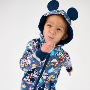 Little Sleepies Disney Mickey Mouse Hoodie- New with tags